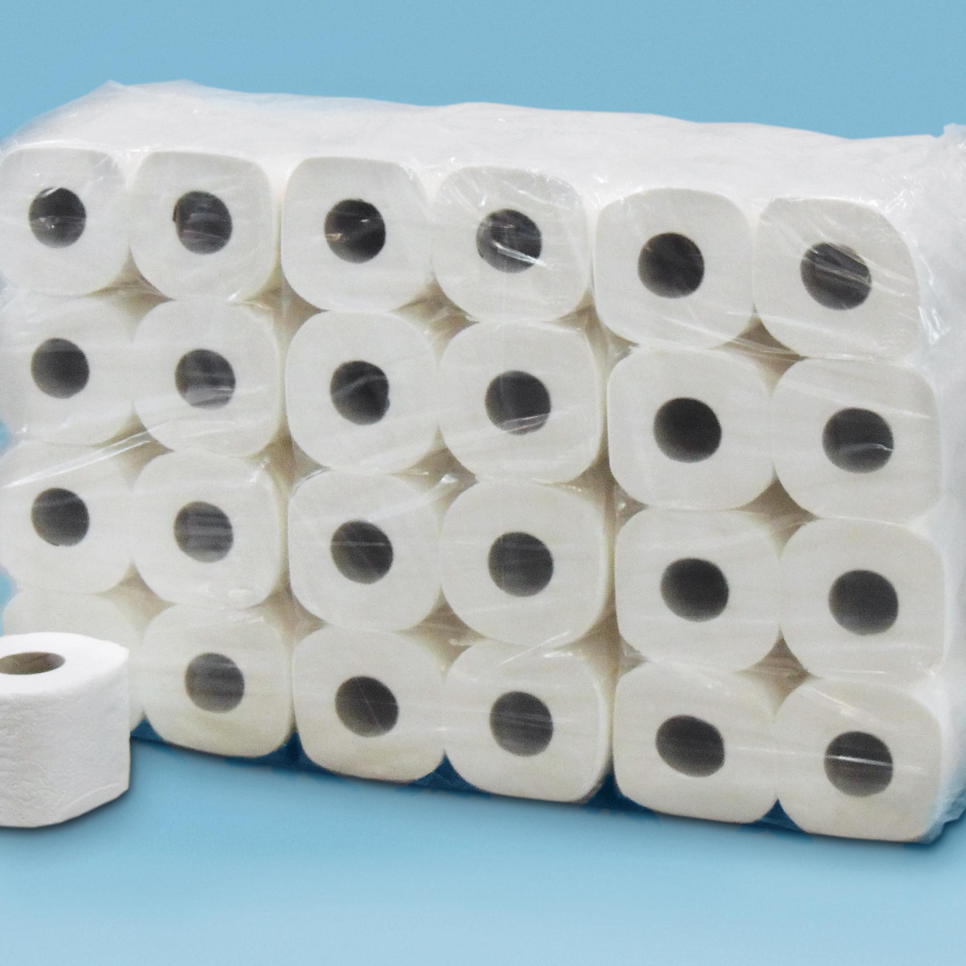 Directzone Toilettenpapier neutral, 100% Zellstoff, 3-lagig, weiss - Sack à 72 Rollen (Weiss, Neu)