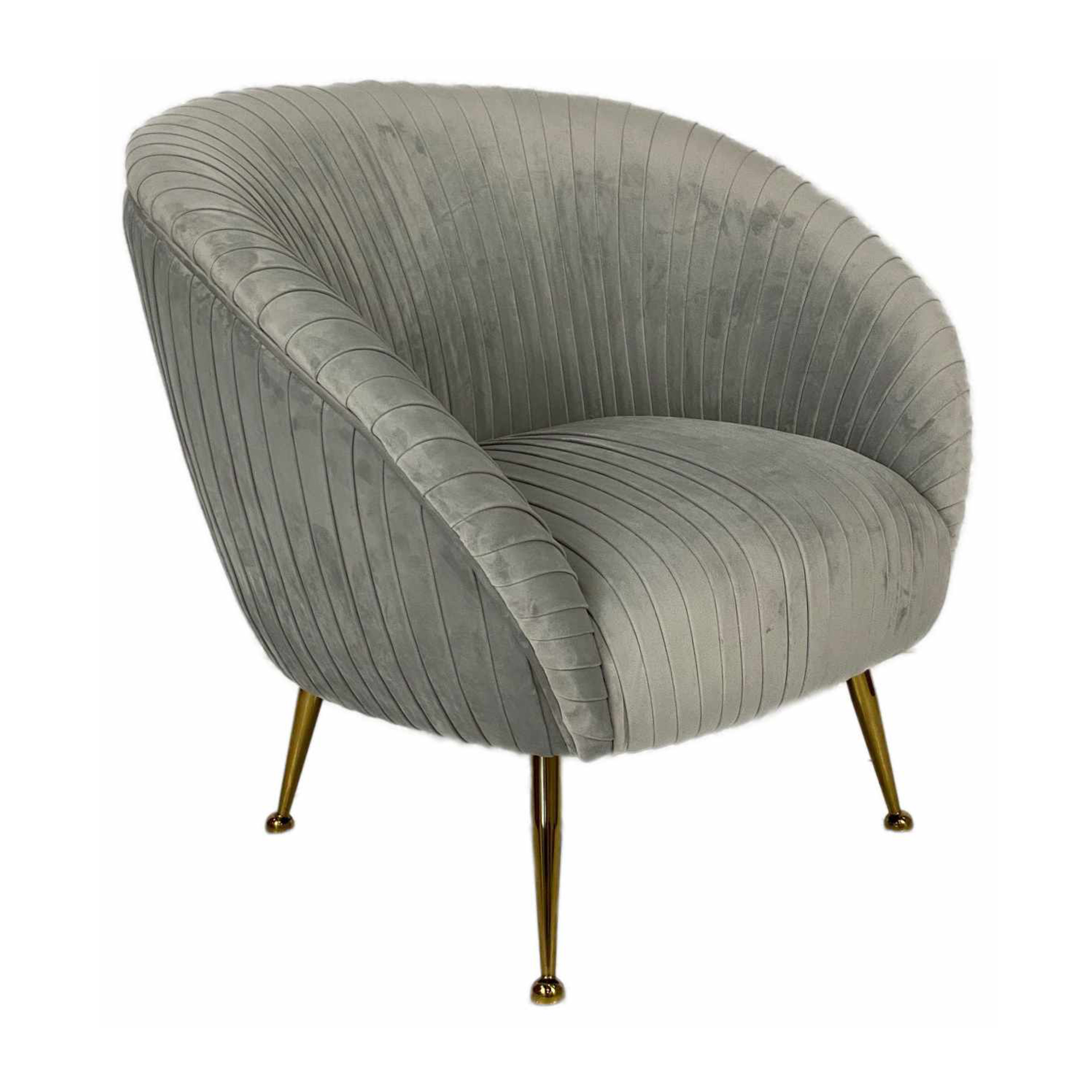 Fauteuil vintage BR Collection Venise (Gris, Nouveau)
