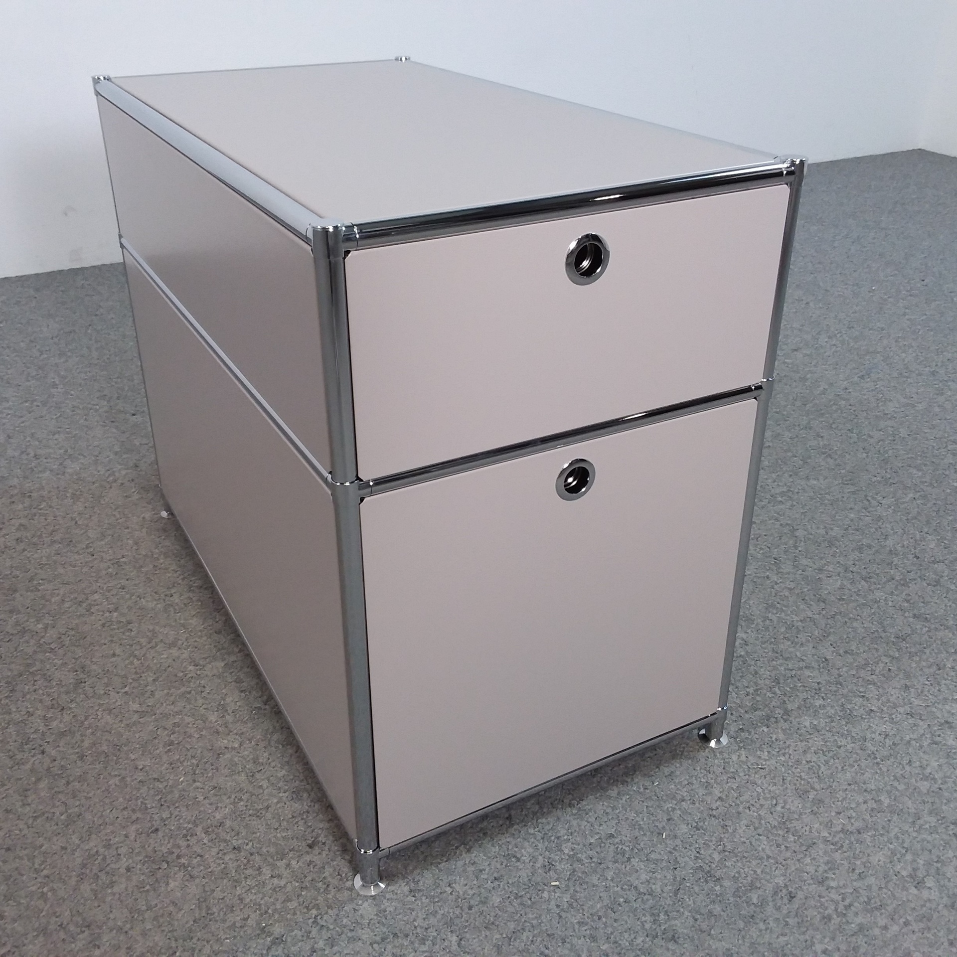 Standcontainer System4, Beige, ohne Schliesszylinder, Neu – Ideal für leichte Aufbewahrung