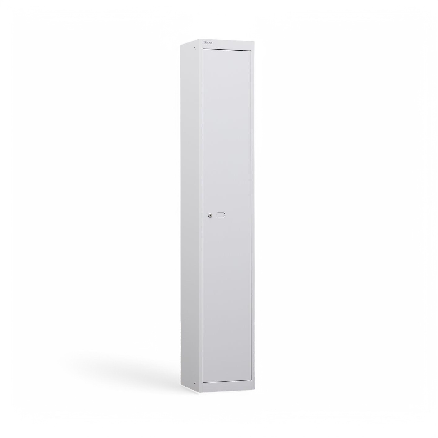 Armoires vestiaires Bisley Office Gris clair, avec clé, 31.0 x 180.0 x 31.0 cm, Nouveau