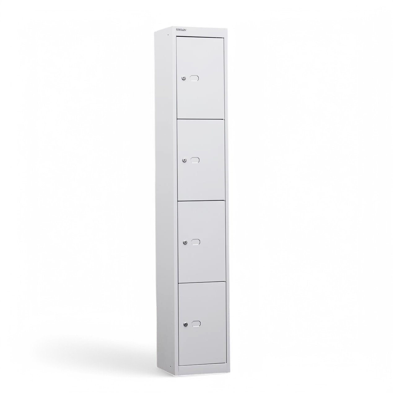 Wardrobe cabinets Bisley Office (White, New, 4 doors, With key)