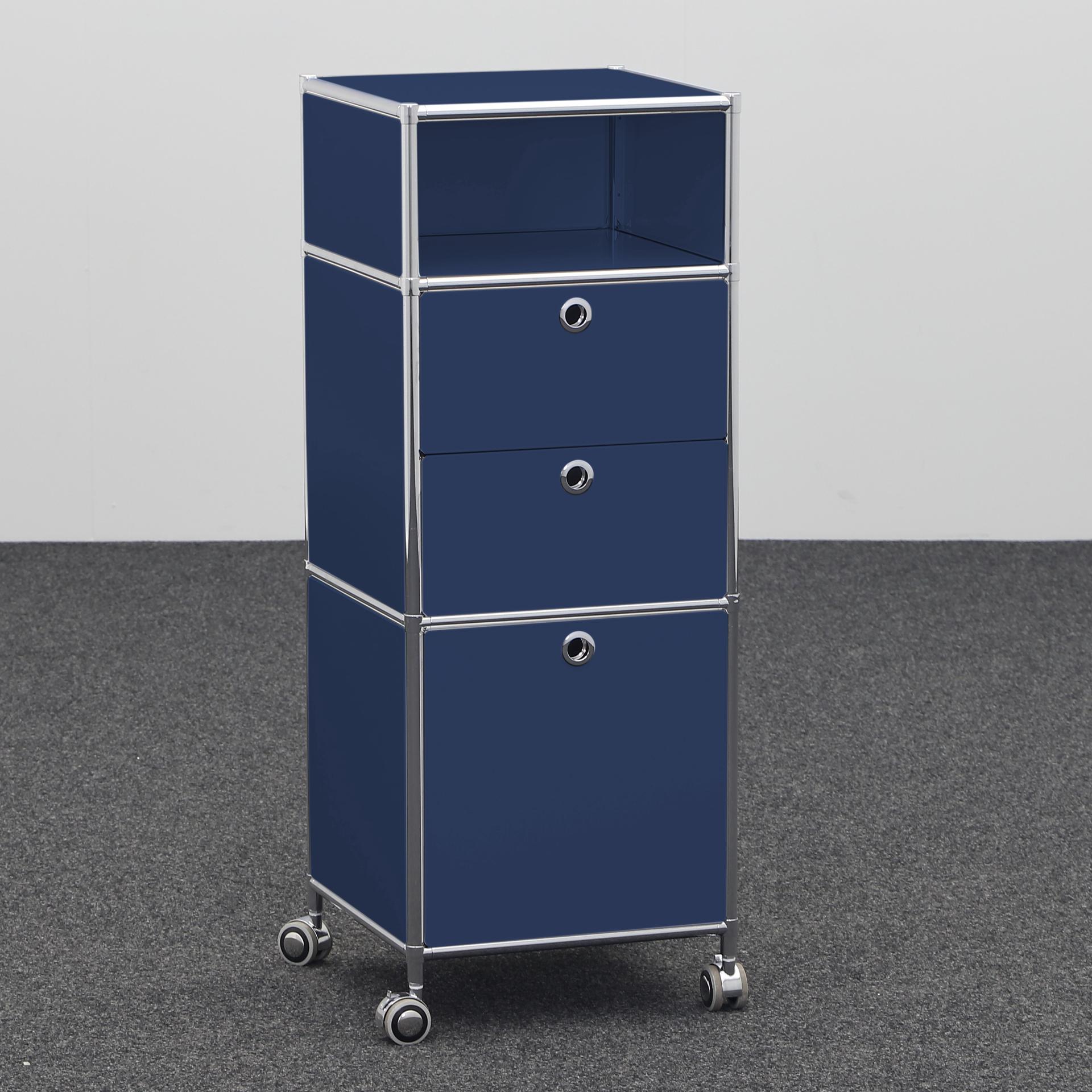 Büro Caddys System4 (Blau, Neu)