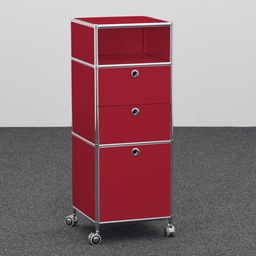 Büro Caddys System4 (Rot, Neu)