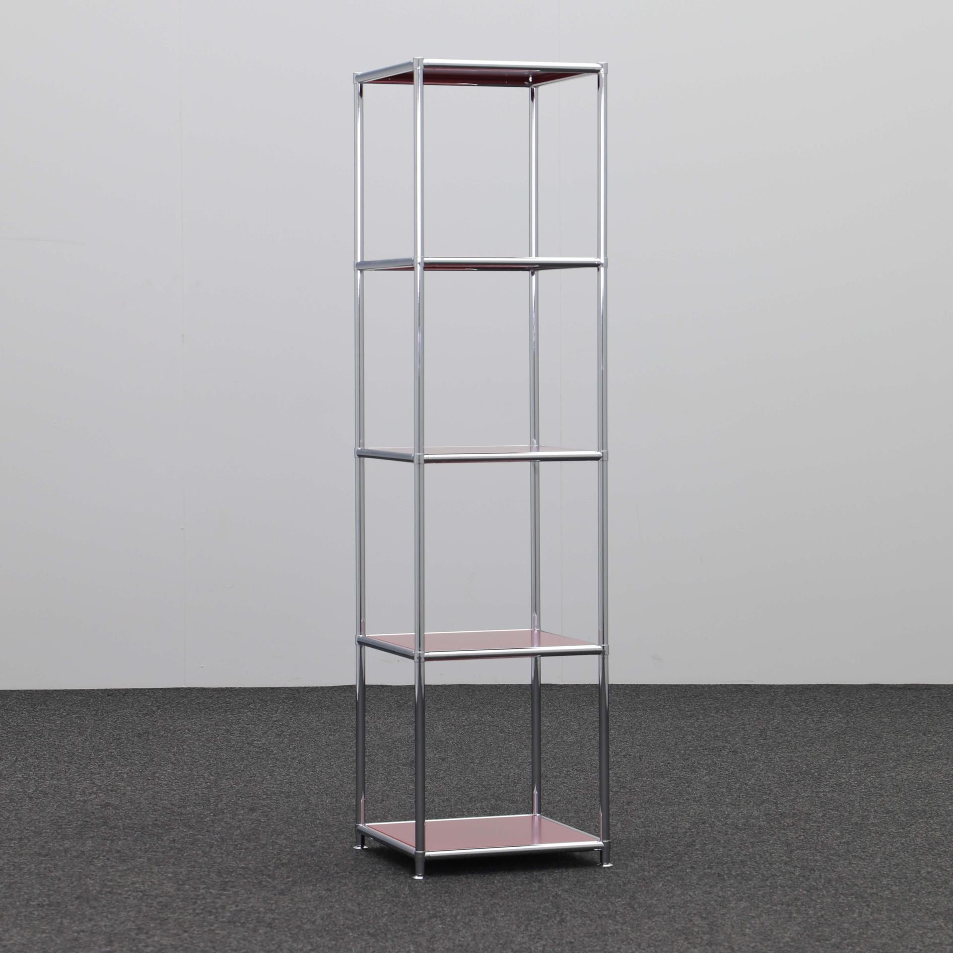 Regale System4, Rot, 4 Ordner hoch, 40.0 x 156.0 x 40.0 cm, Neu - Perfekt für Wohnzimmer und Stauraum