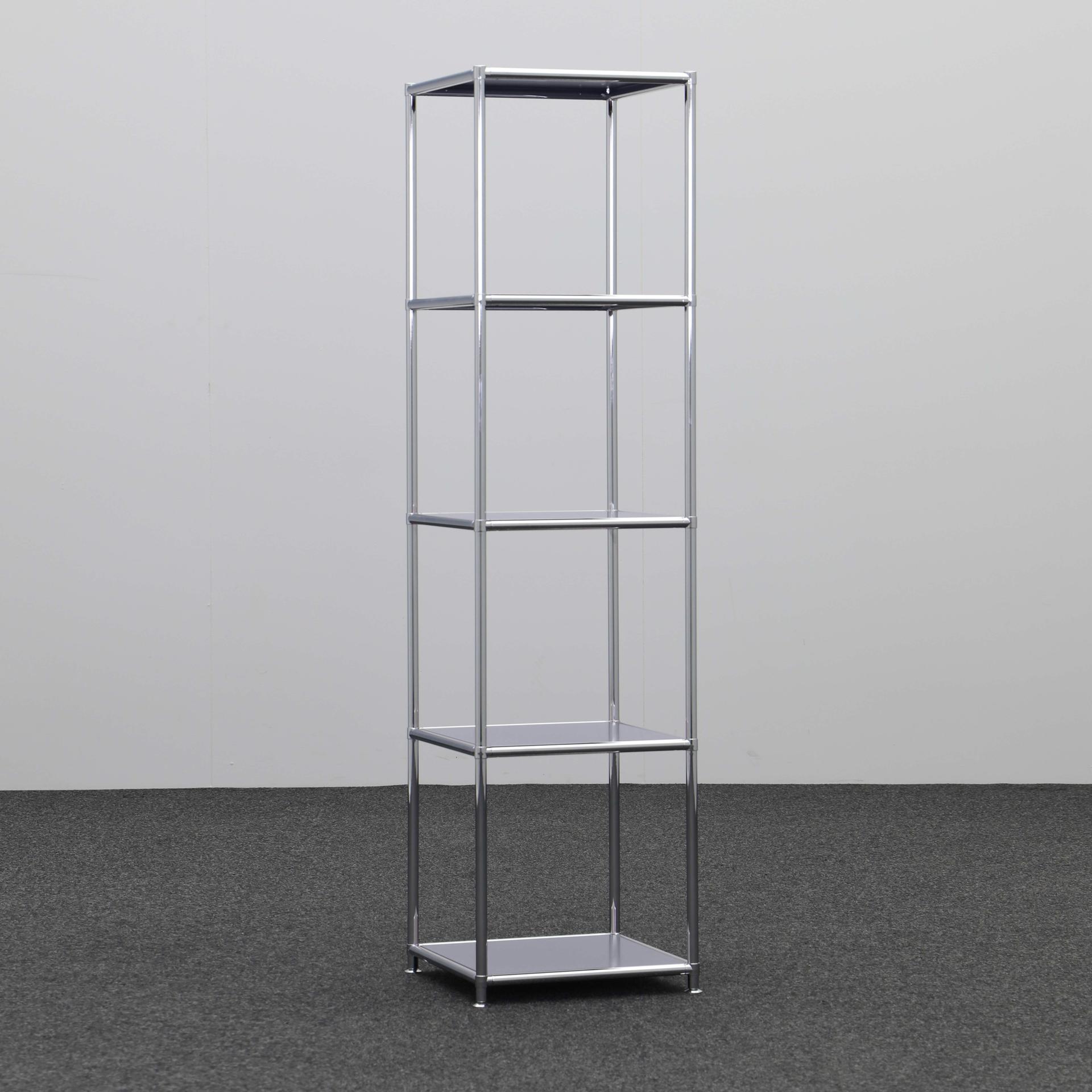 Regale System4, Silbergrau, 4 Ordner hoch, 40.0 x 156.0 x 40.0 cm, Neu - Perfekt für Wohnzimmer und Stauraum