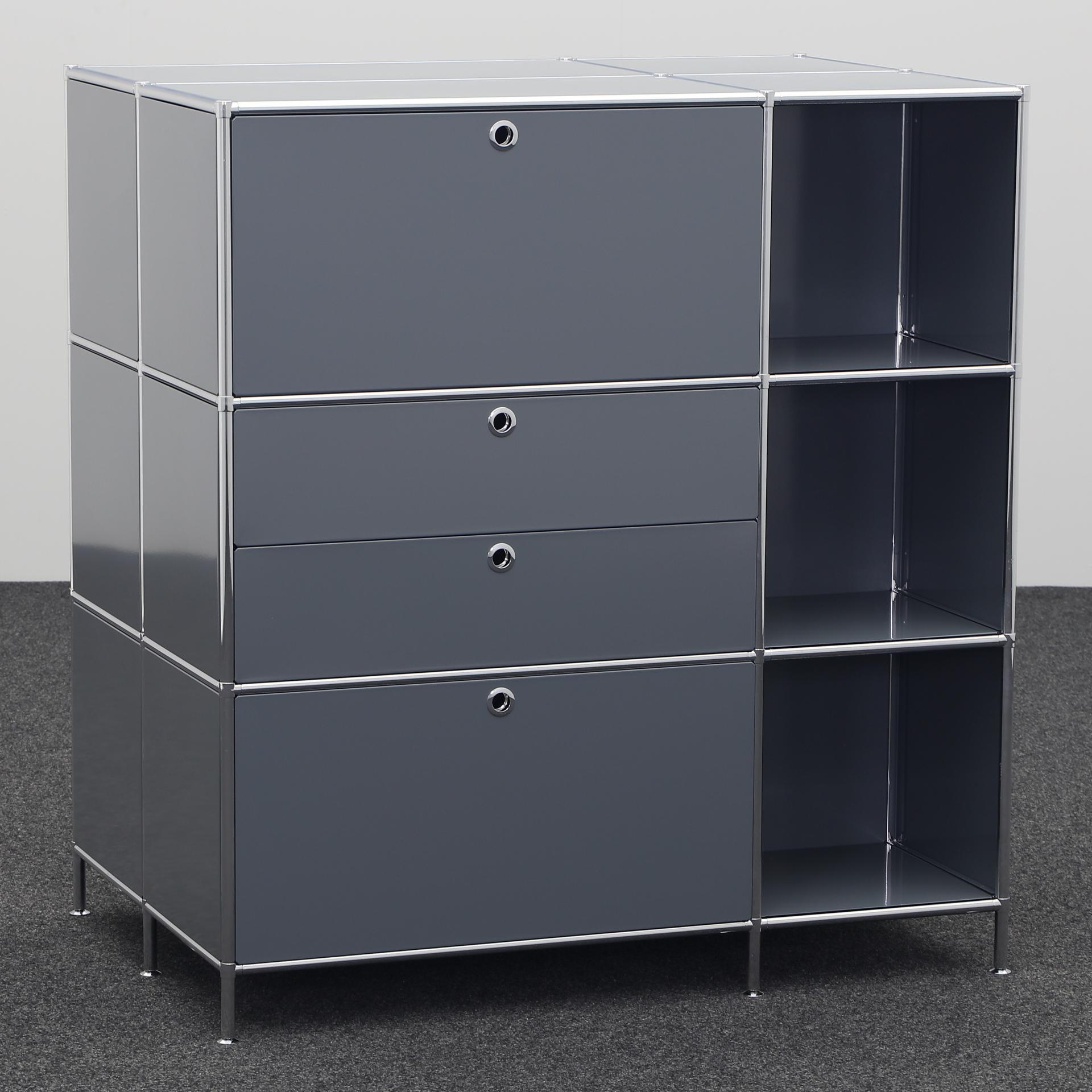 Modulschränke System4 (Anthrazit, Neu)