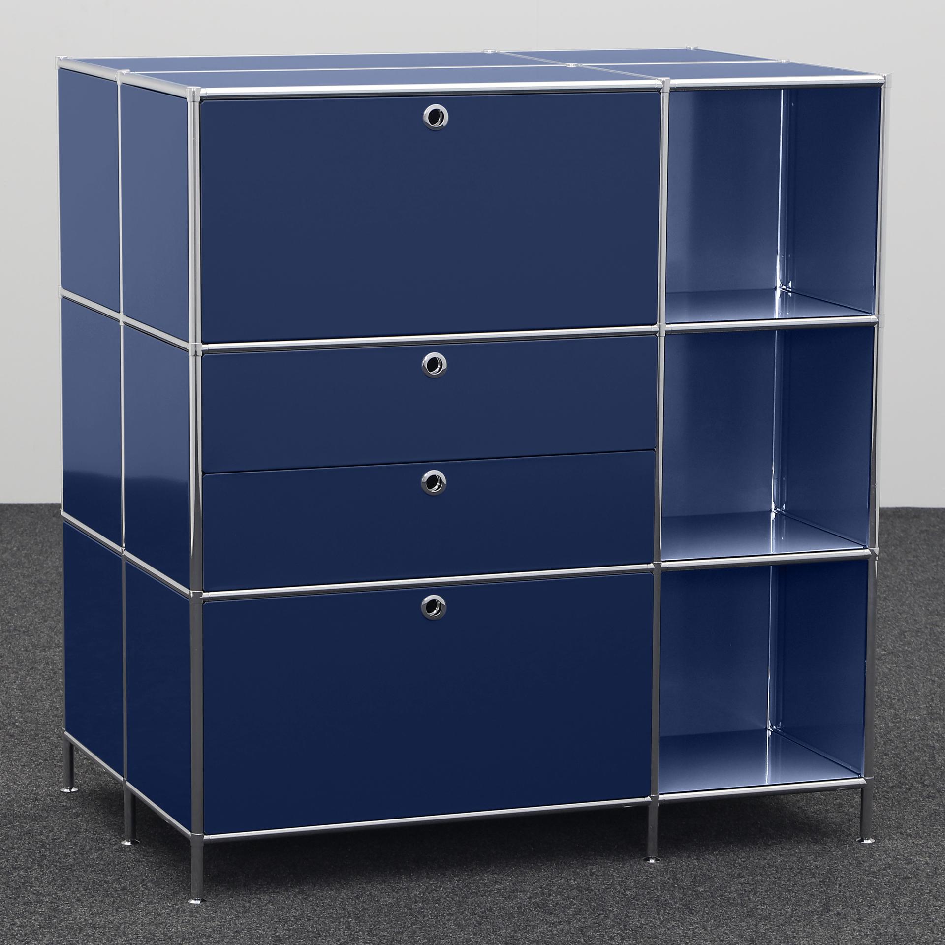 Image of Highboard System4 114.0 x 77.0 cm, Blau, Neu - Ideal für zeitloses Design