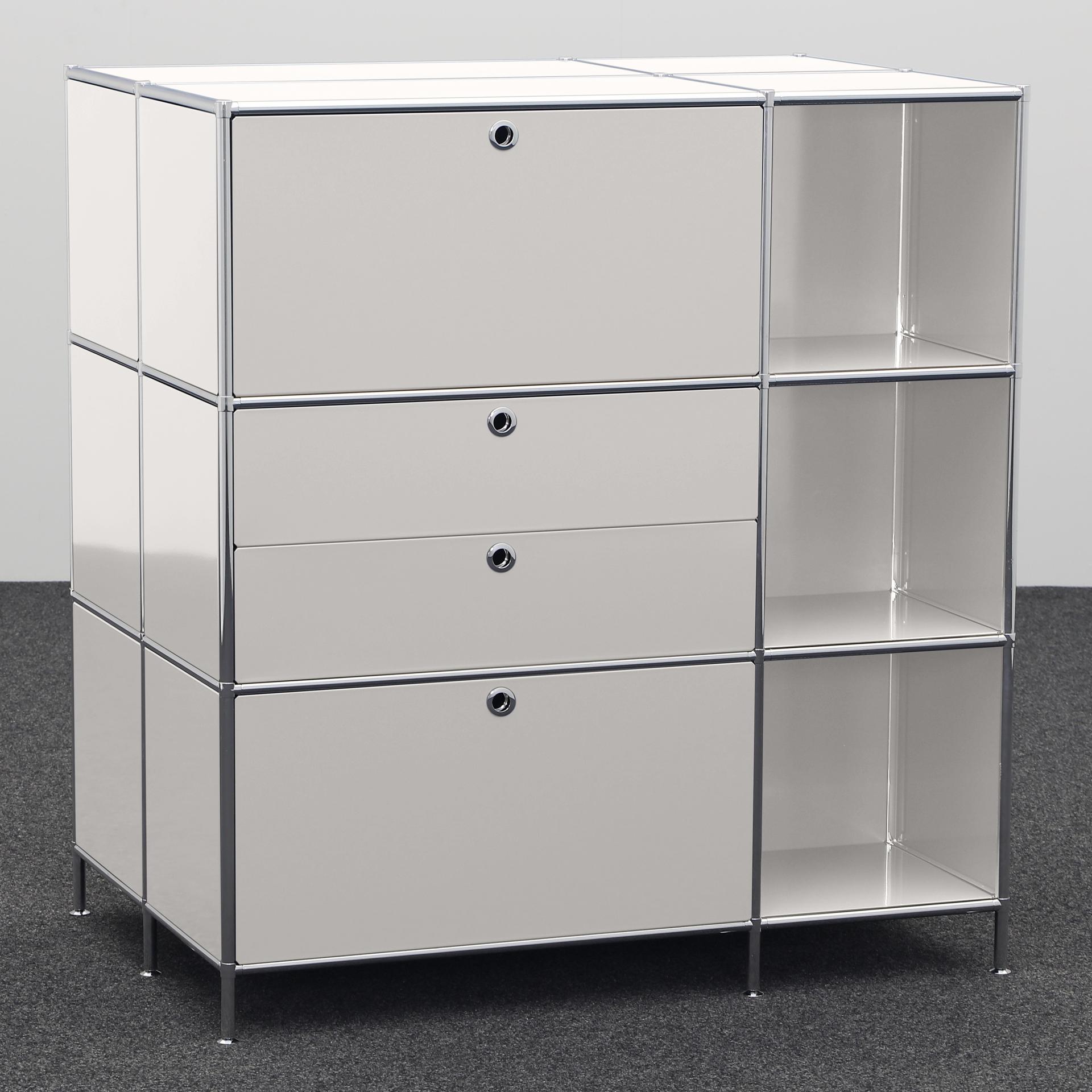 Image of Highboard System4 114.0 x 77.0 cm, Hellgrau, Neu - Ideal für zeitloses Design