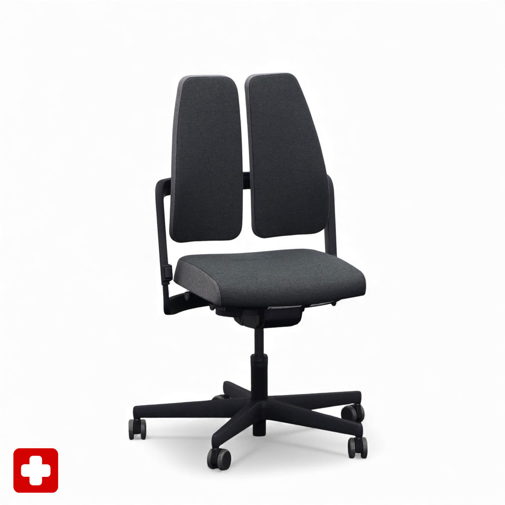 Bürostuhl SitagXilium DuoBack swissmade (Anthrazit, Neu, ohne Armlehnen)