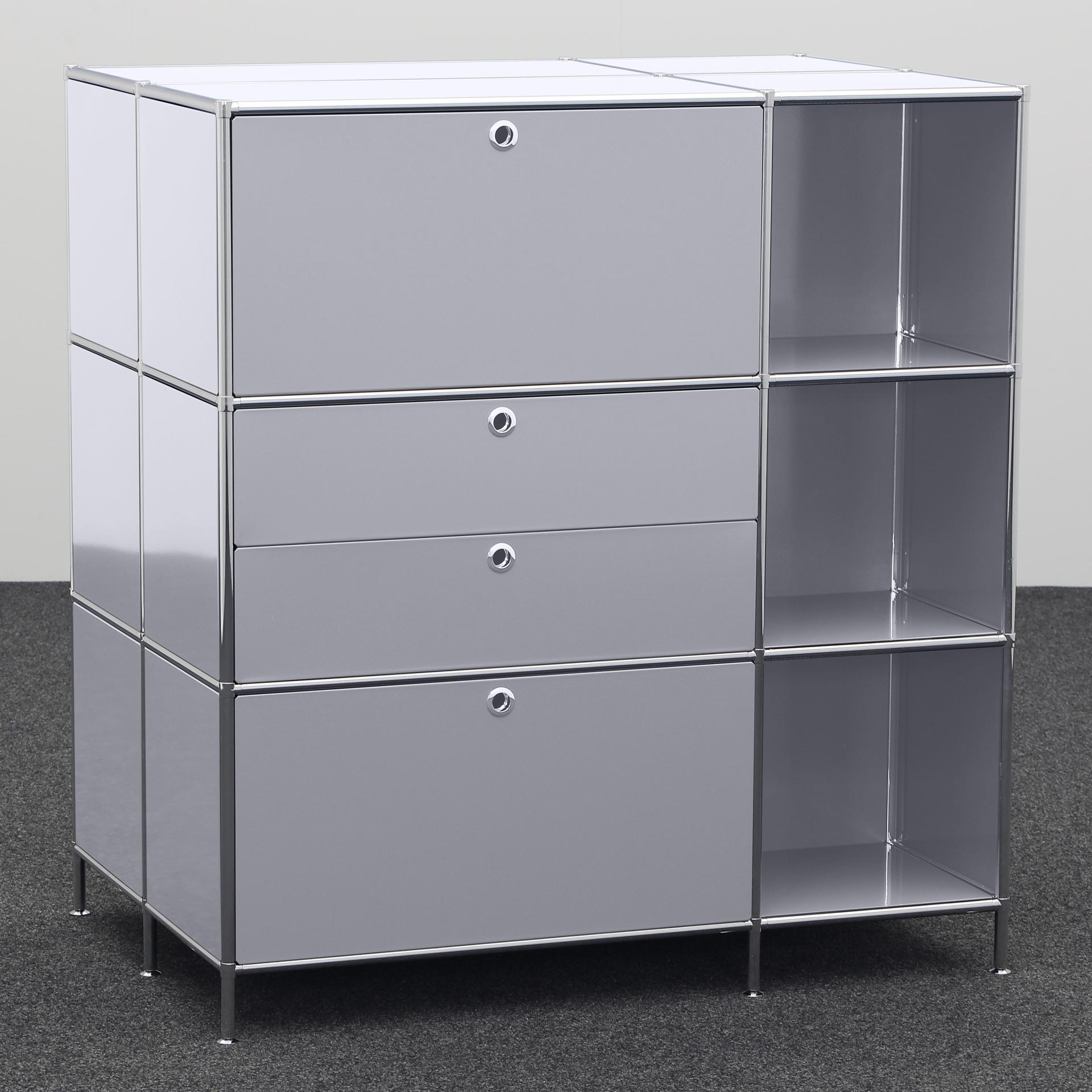 Image of Highboard System4 114.0 x 77.0 cm, Silbergrau, Neu - Ideal für zeitloses Design