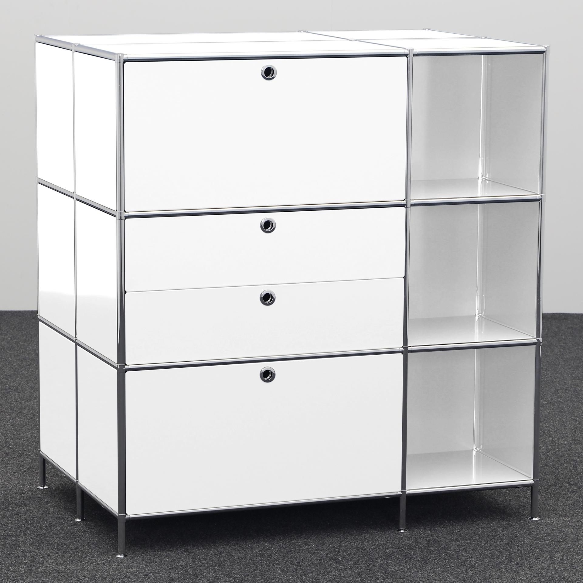 Modulschränke System4 (Weiss, Neu)