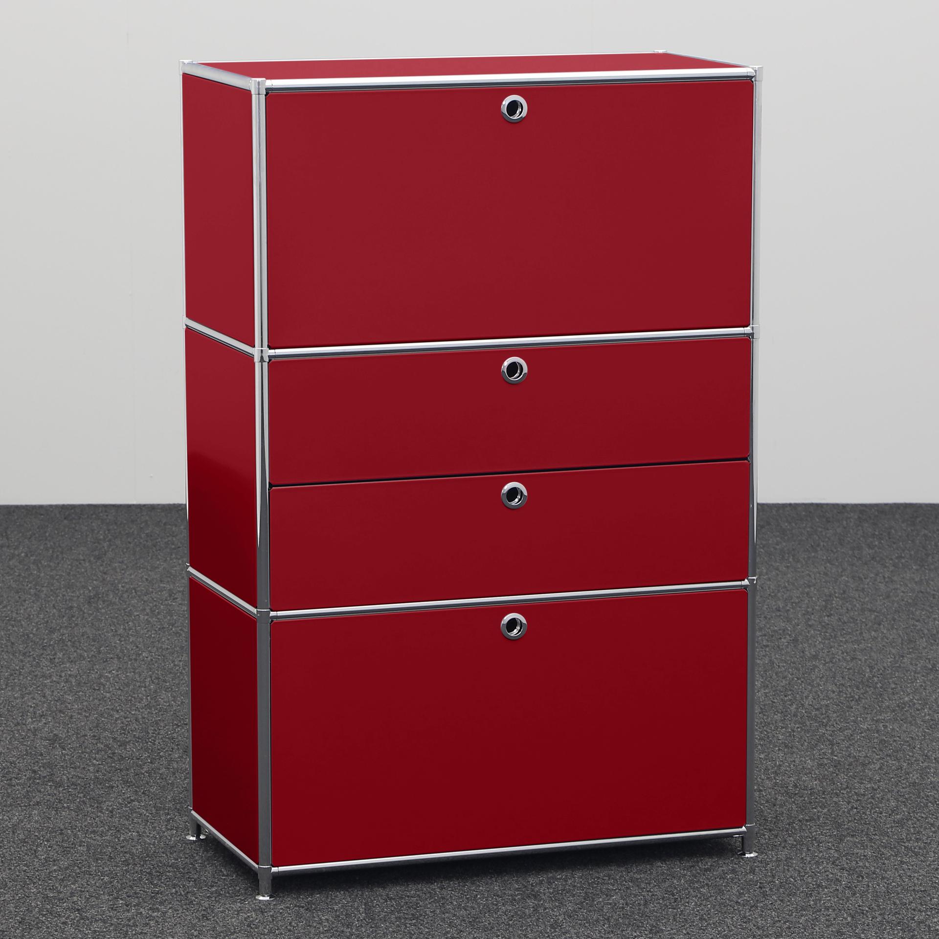 Modulschränke System4 (Rot, Neu)