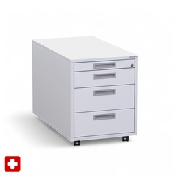 Rollcontainer Tradingzone Proline (Gut, Weissgrau, mit Schlüssel, mit Schubladen)