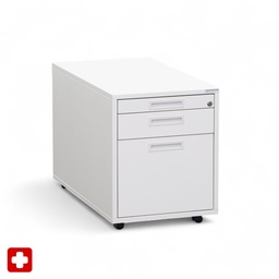 Rollcontainer Tradingzone Proline (Gut, Weiss, mit Schlüssel, mit Hängeregister & Stauraum)