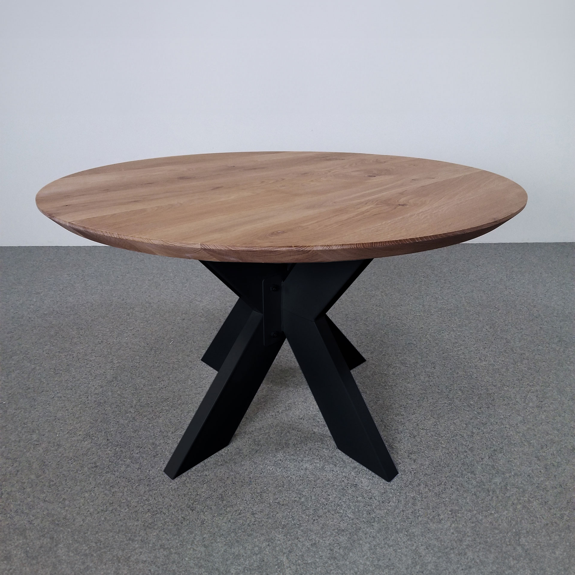 Konferenztische Bisley Fortis Circle (Graubraun, Neu, 120x120, Anthrazit, Anthrazit)