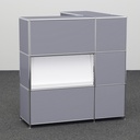 Empfangstheken System4 (Silbergrau, Neu)