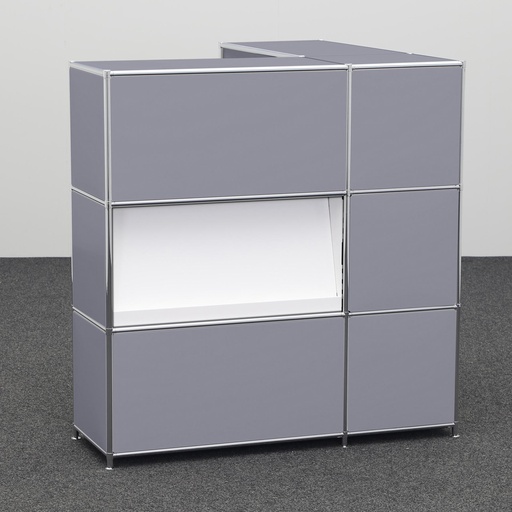 Empfangstheken System4 (Silbergrau, Neu)