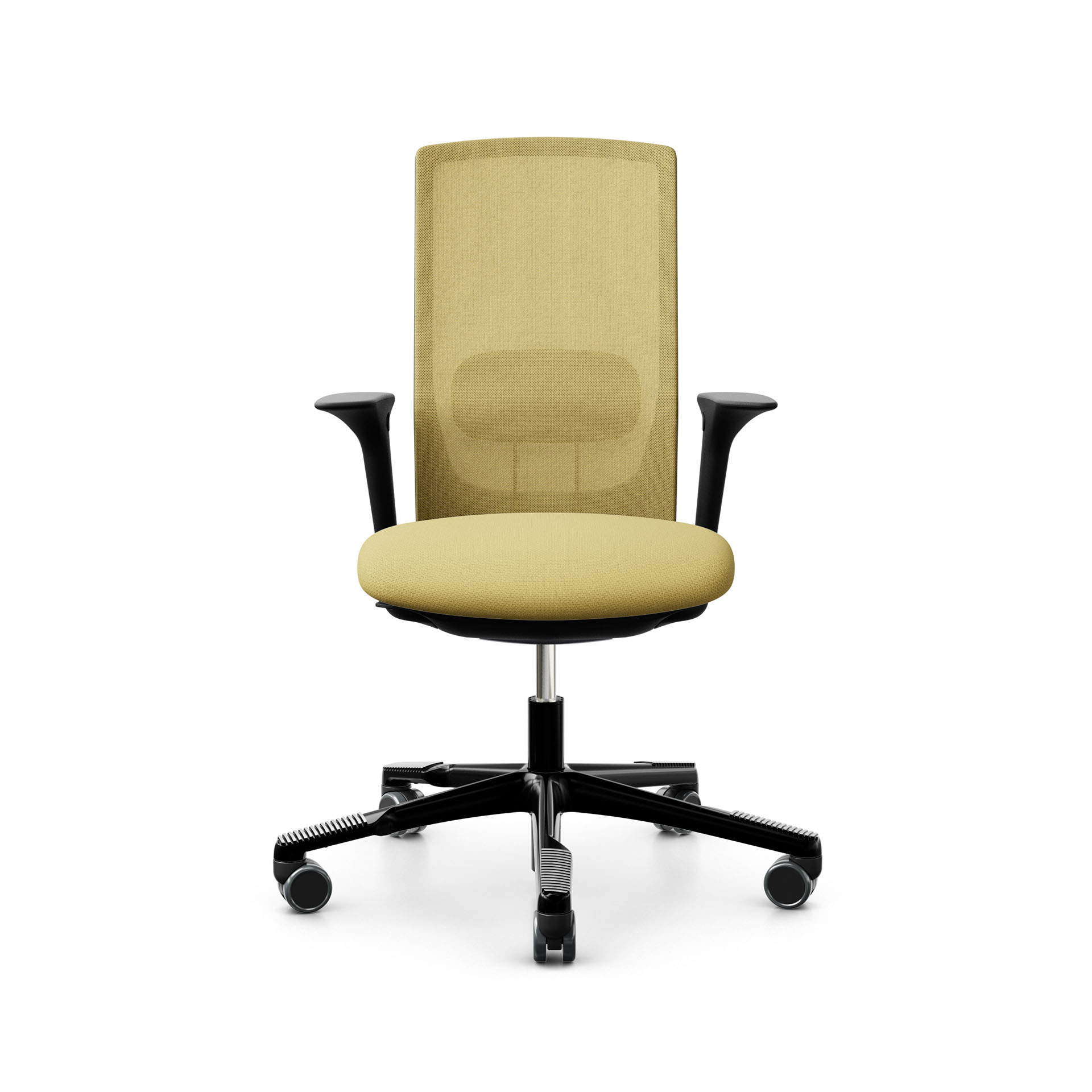 Image of Bürodrehstuhl HAG Futu Mesh 1100-S mit 2D Armlehnen, Gelb, Neu, Ergonomischer Stuhl - ideal für flexibles Arbeiten