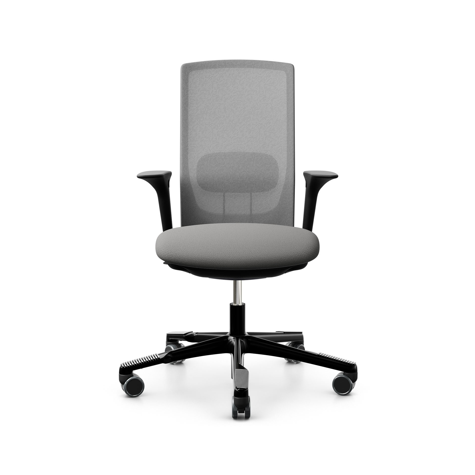 Bürodrehstuhl HAG Futu Mesh 1100-S mit 2D Armlehnen, Grau, Neu, Ergonomischer Stuhl - ideal für flexibles Arbeiten