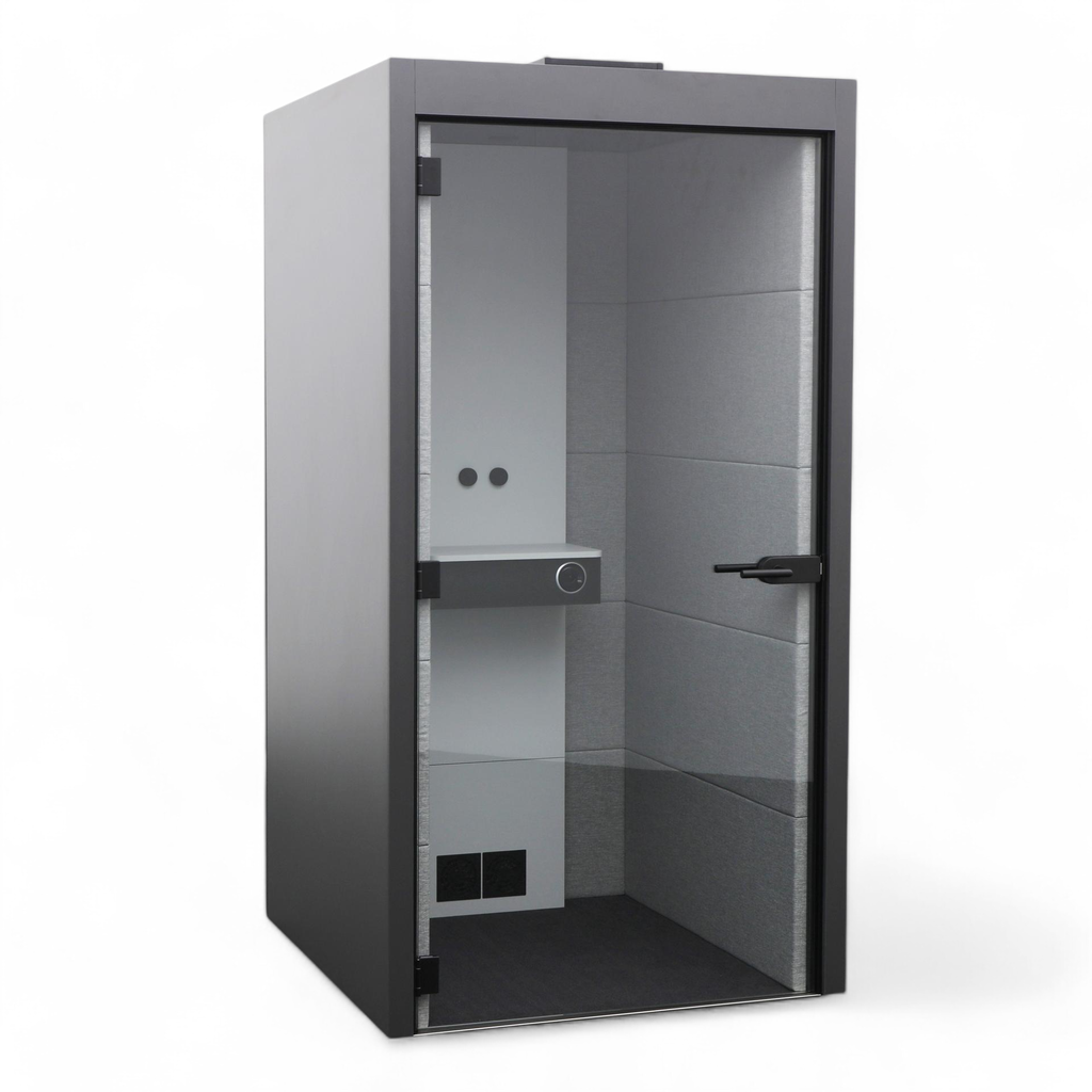Cabines téléphoniques Narbutas Silent Room S - poignée de porte à droite (Anthracite, Bon)