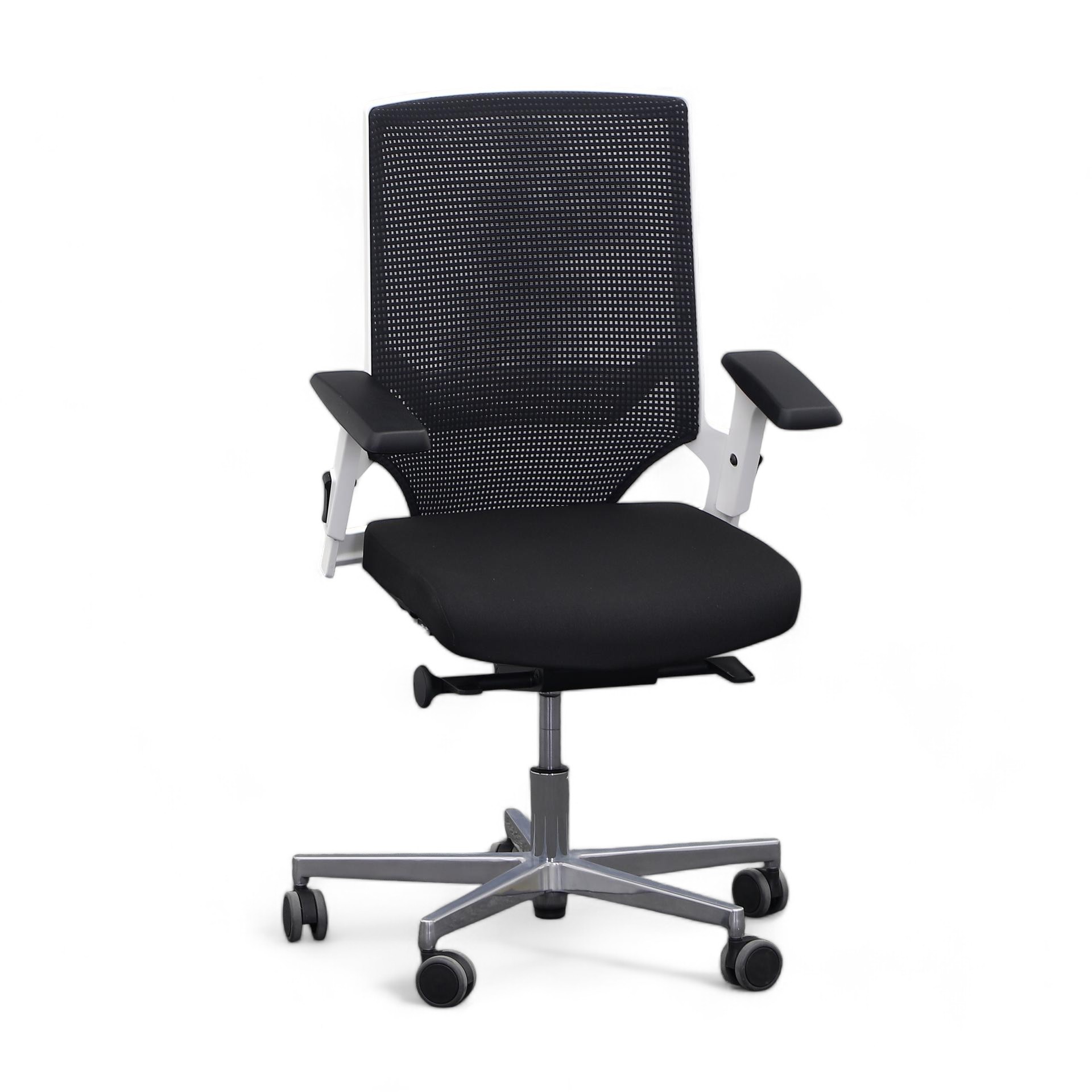 Image of Bürostuhl Chairzone Self One Pro mit 1D Armlehnen, Schwarz/Weiss, Neu, Ergonomischer Stuhl - ideal für flexibles Arbeiten