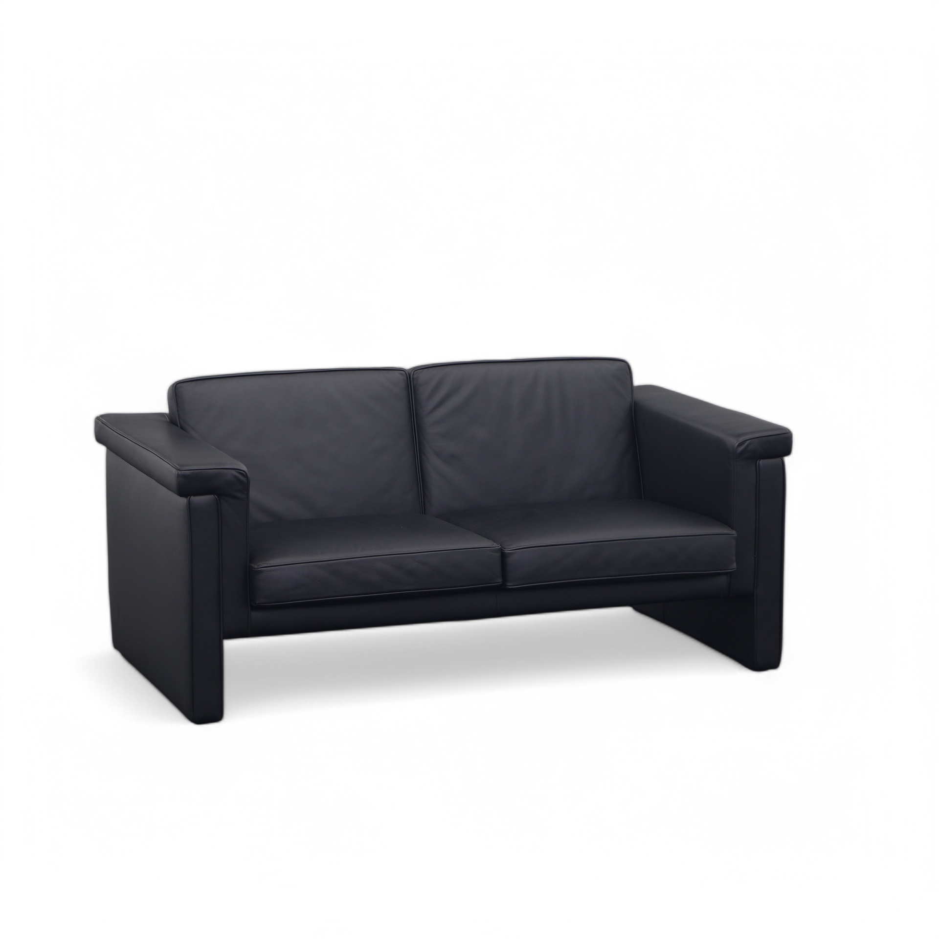 2 places Canapé lounge Walter Knoll, 151.0 x 81.5 cm, Noir, Normalement utilisé, Élégance & confort - Idéal pour les moments de détente