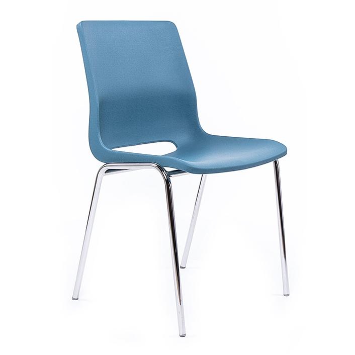 Bistro Stapelstühle RBM ANA 4340 Chrom (Blau, Neu)