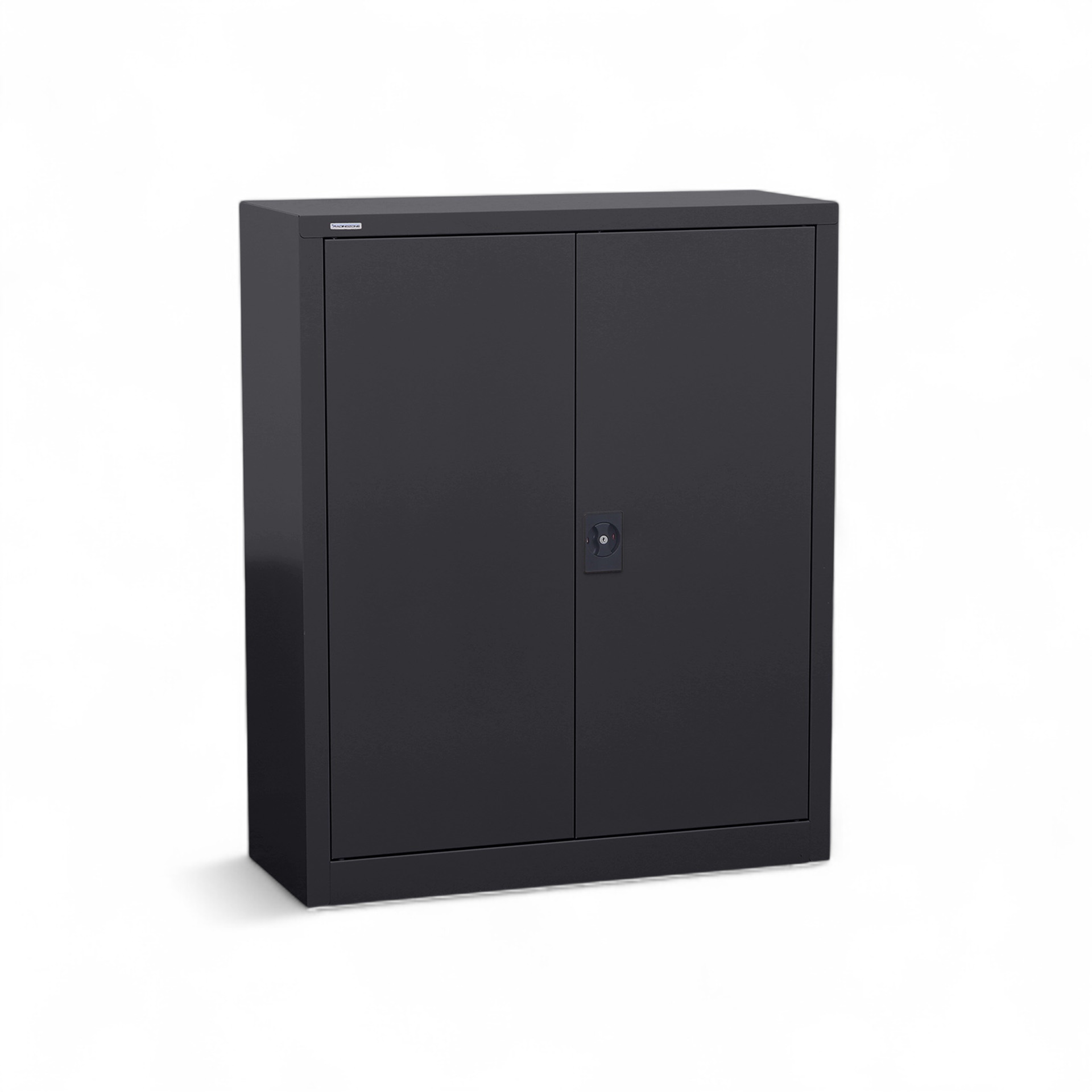 Image of Metallschrank Tradingzone Steelline Schwarz, 3 Ordner hoch, Neu