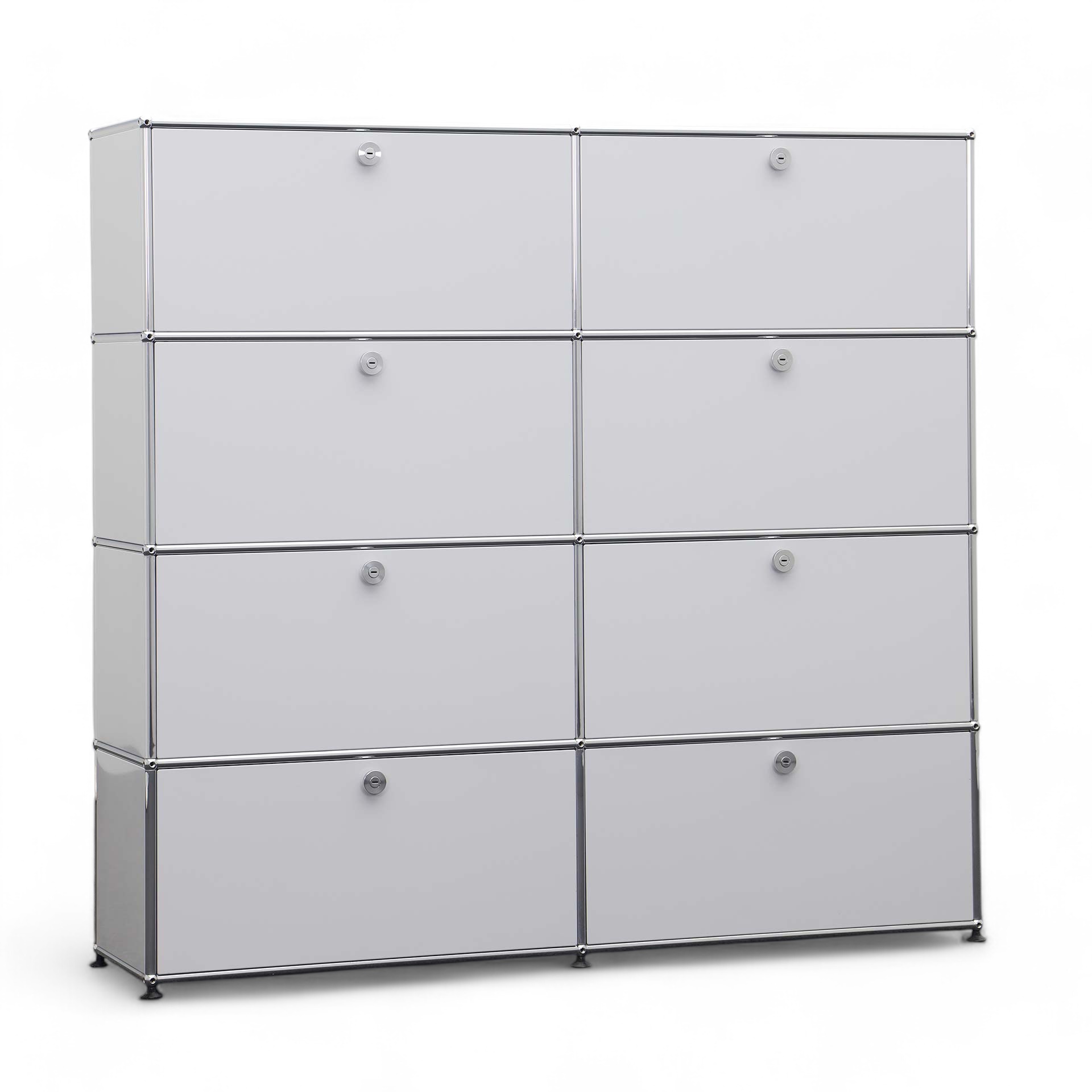 Modulschrank USM Haller Lichtgrau Schrankwand (Gut, Ohne Schlüssel)