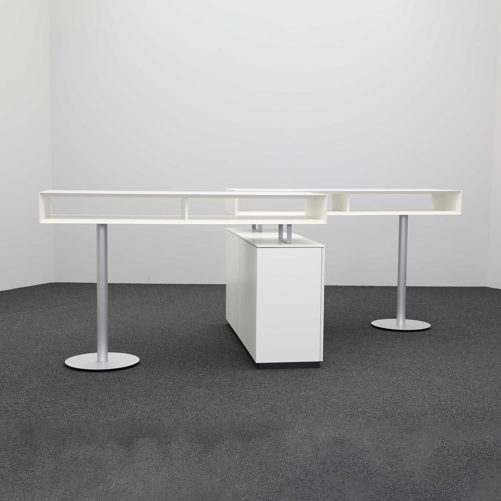 Besprechungstisch Bene 312x160 cm, Weiss, Rechteckig, Normal gebraucht, Tisch - Hochwertig & langlebig