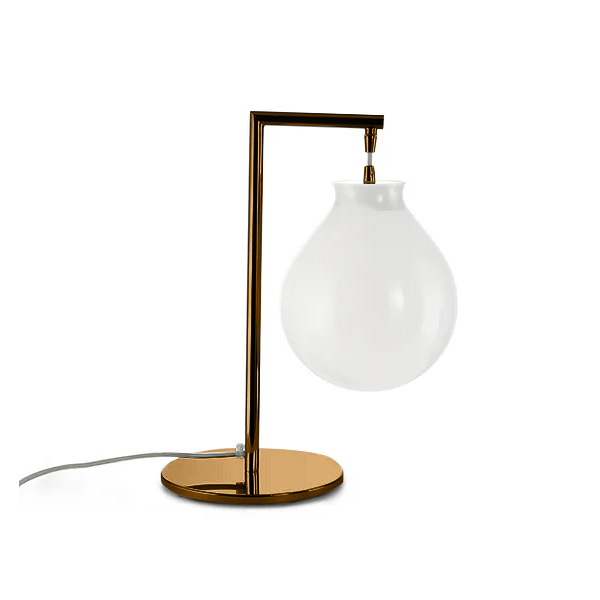 Murano Tischlampen Murano Balloon (Weiss, Oro satinato)