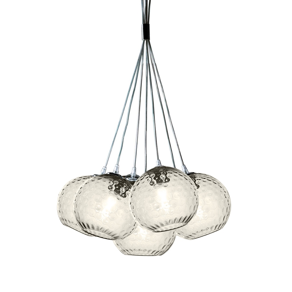 Murano Pendellampen Murano Bolle (Hellstrohgelb, Neu, Sosp. Mazzo 7L.)
