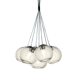 Murano Pendellampen Murano Bolle (Hellstrohgelb, Neu, Sosp. Mazzo 7L.)