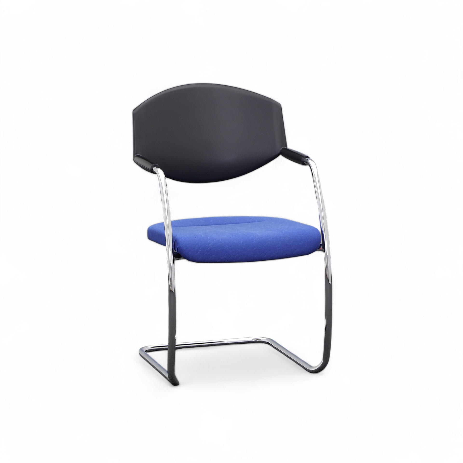 Stapelbarer Konferenzstuhl Giroflex 16 (Blau, Normal Gebraucht)