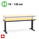Stehpult Ergodata Multi Desk (Buche, Normal gebraucht, 180x90)