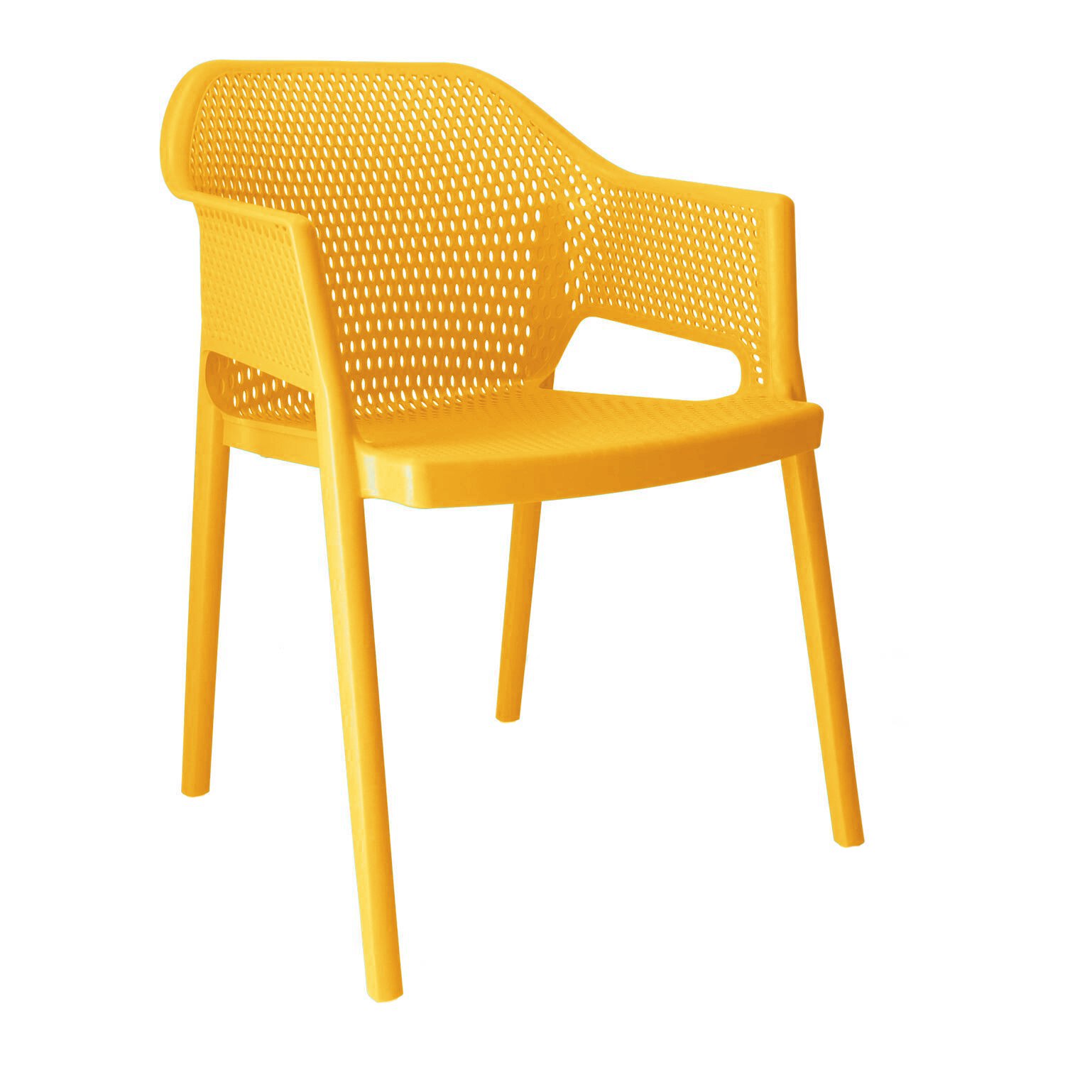 Outdoorstühle Gaber Minush Gelb mit Fixarmlehnen, Neu - Perfekt für komfortables Sitzen