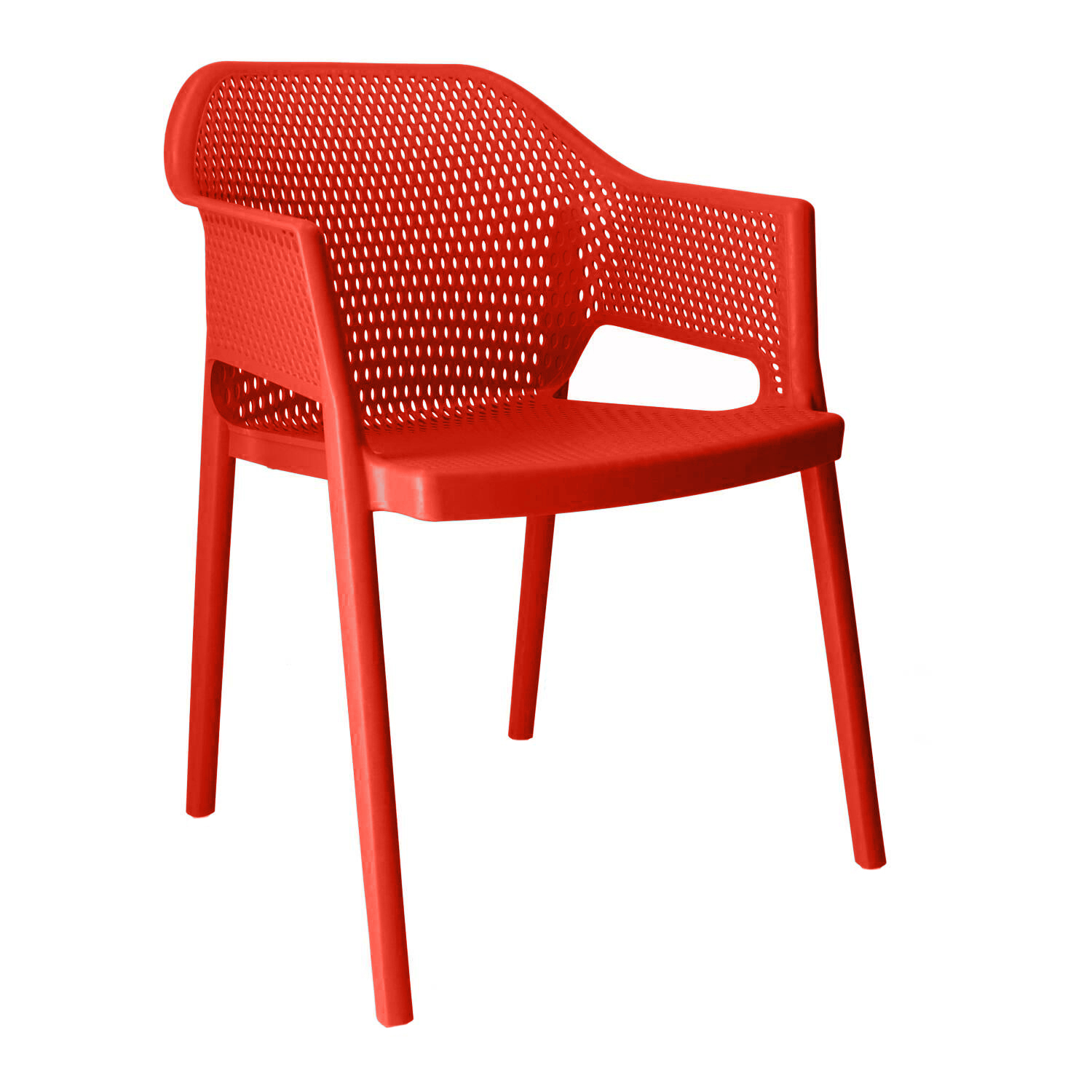 Image of Outdoorstühle Gaber Minush Rot mit Fixarmlehnen, Neu - Perfekt für komfortables Sitzen