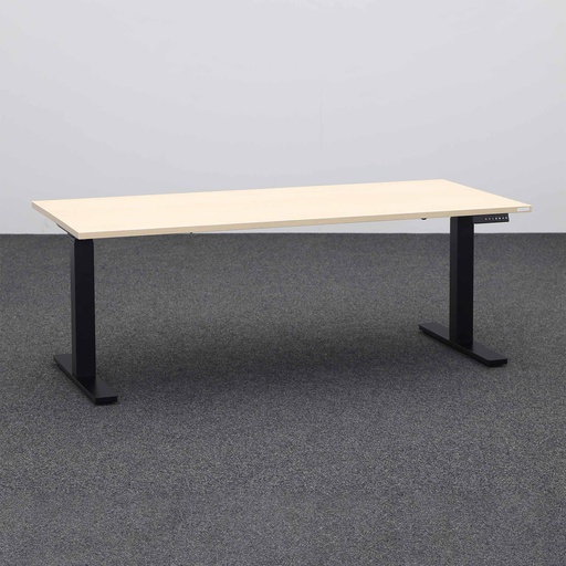 Stehpulte IBEBI Piano (Neu, 180x80, Eiche, Schwarz, Schwarz)