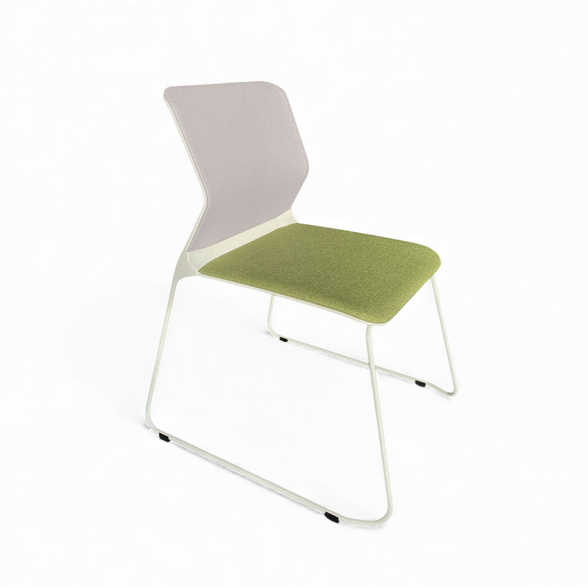 Chaise visiteur empilable SitagTeam Vert sans accoudoirs, Très bon - Robuste et élégant