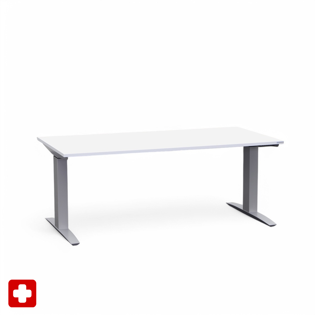 Höhenverstellbarer Schreibtisch Tradingzone Proline (Weiss, Neu, 160x80)