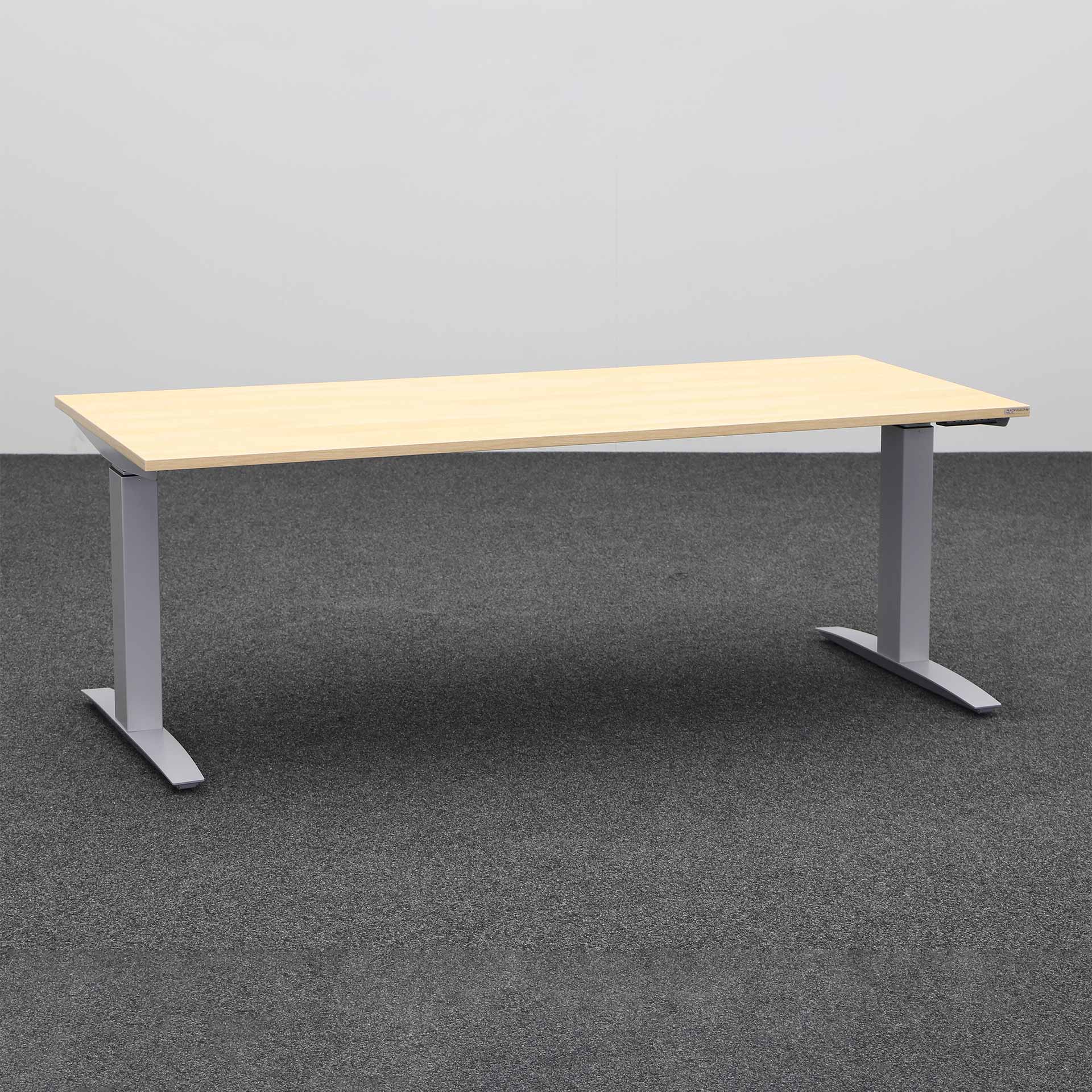 Scrivania regolabile in altezza Tradingzone Proline (Quercia, Molto buono, 180x80)