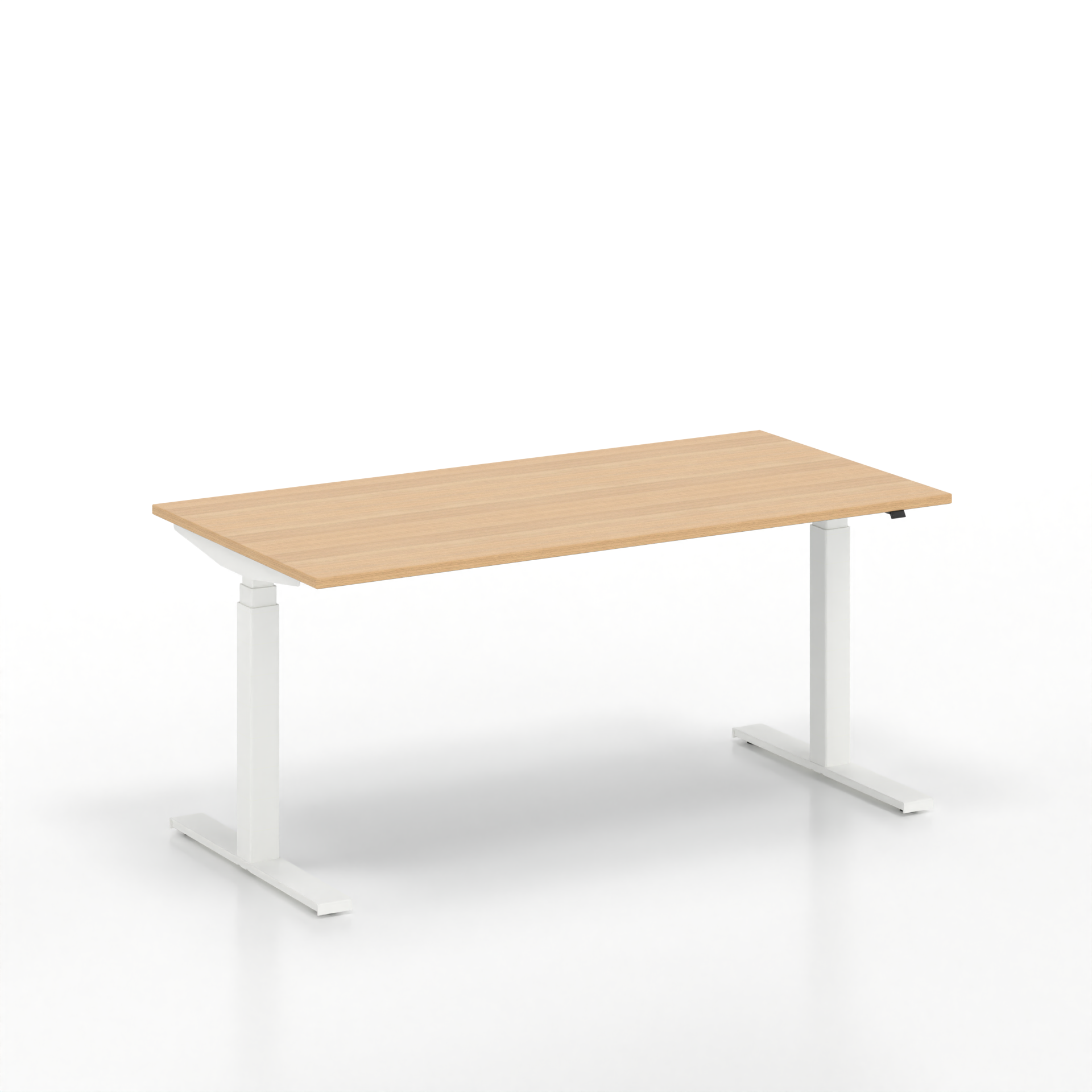 Schreibtisch el. höhenverstellbar Tradingzone GO Swiss (Eiche, Neu, 160x80, Weiss, Weiss)