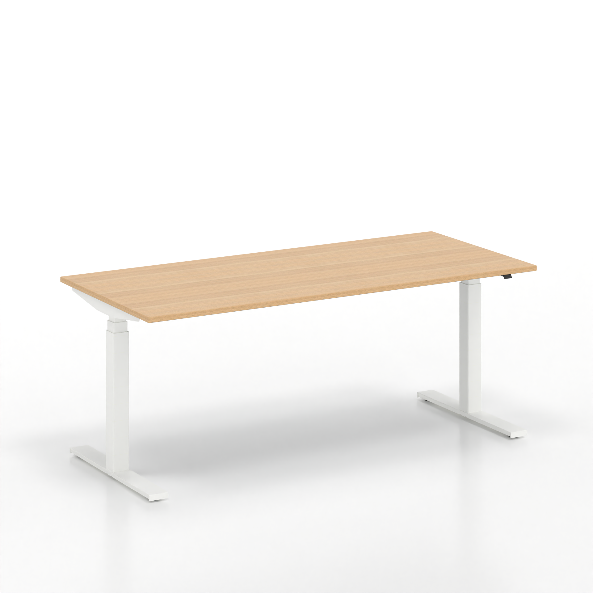 Schreibtisch el. höhenverstellbar Tradingzone GO Swiss (Eiche, Neu, 180x80, Weiss, Weiss)