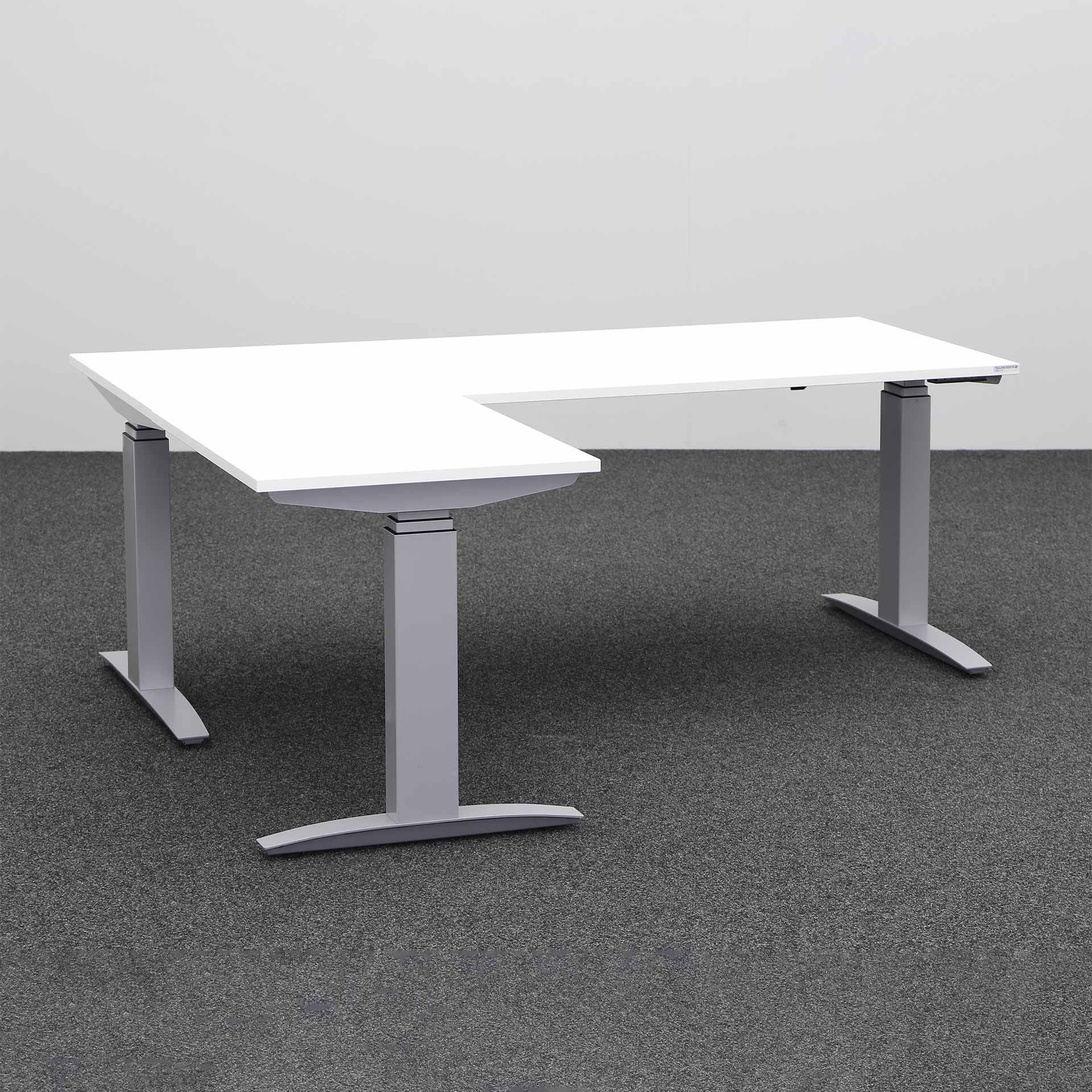 Sitz-/Stehtisch Tradingzone Proline kurze Seite links (Weiss, Neu, 180x160)