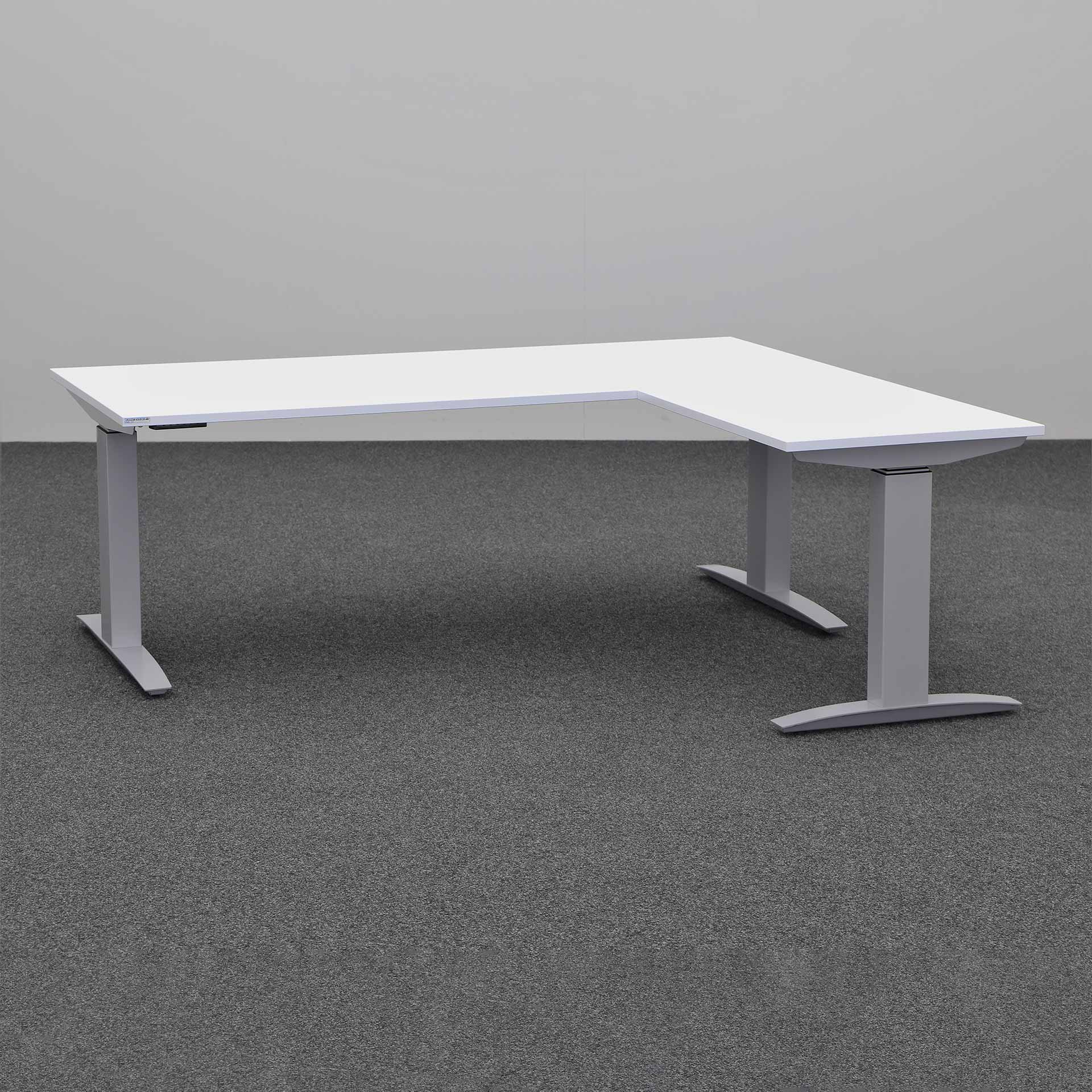 Sitz-/Stehtisch Tradingzone Proline kurze Seite rechts (Weissgrau, Neu, 180x160)