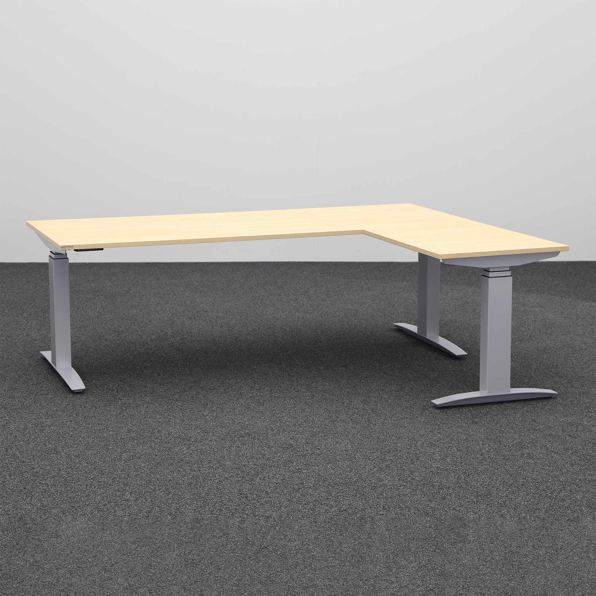 Sitz-/Stehtisch Tradingzone Proline kurze Seite rechts (Eiche, Neu, 200x160)