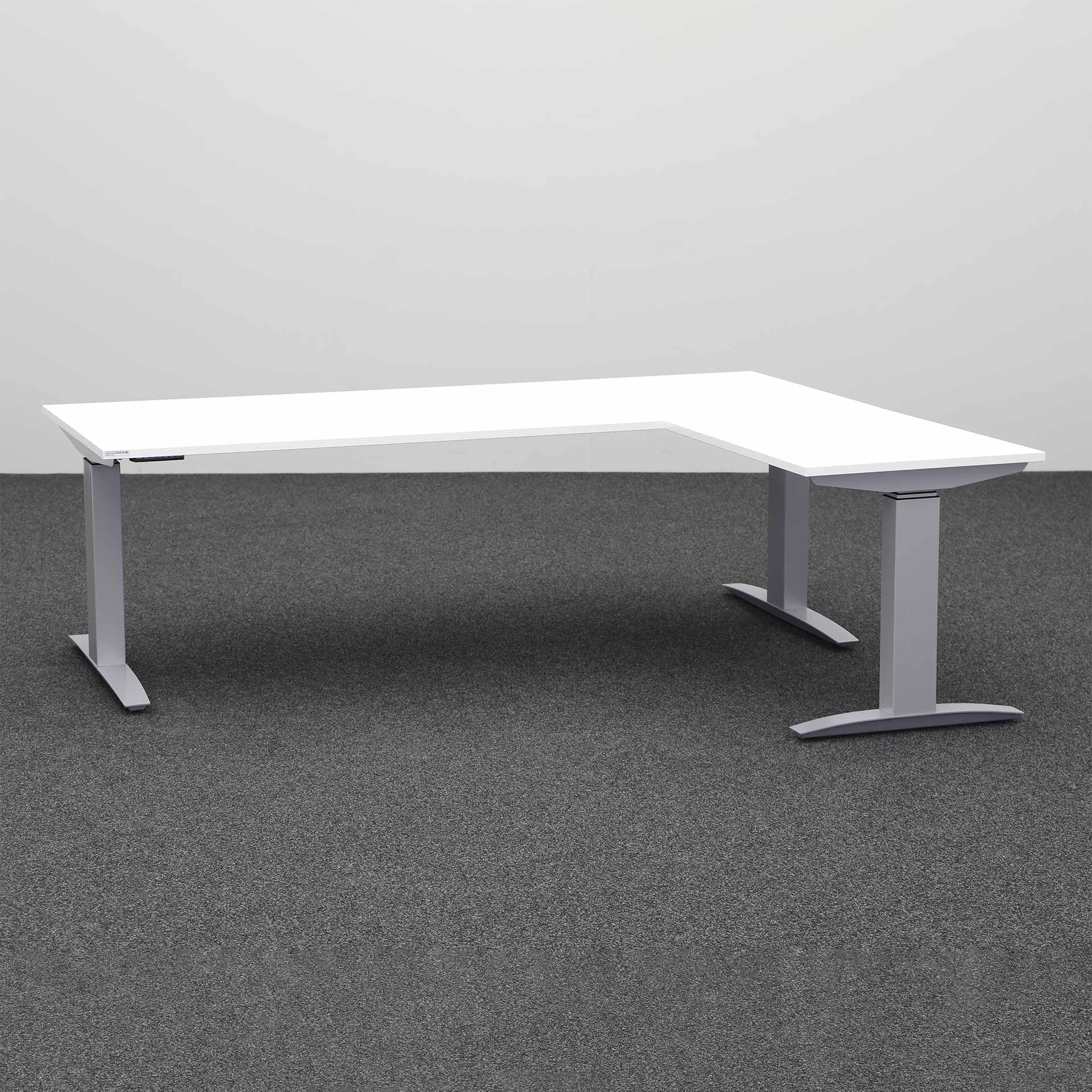Sitz-/Stehtisch Tradingzone Proline kurze Seite rechts (Weiss, Neu, 200x160)