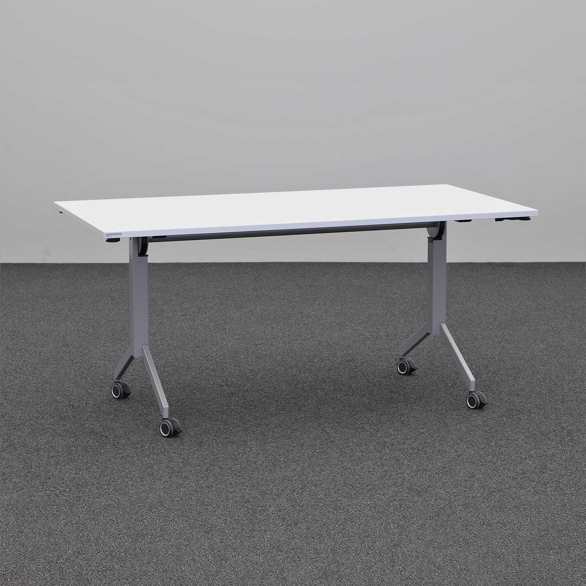Table pliante Tradingzone Proline 160x80 cm, Gris blanc/Gris argenté, Rectangulaire, Nouveau - Parfait pour les réunions