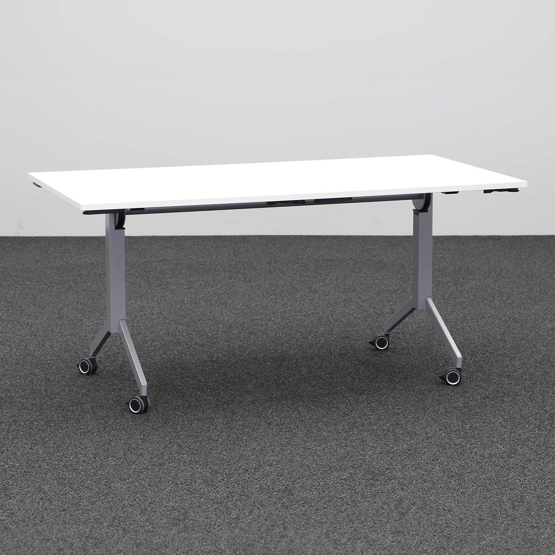 Image of Klapptisch Tradingzone Proline 160x80 cm, Weiss/Silbergrau, Rechteckig, Neu - Perfekt für Meetings