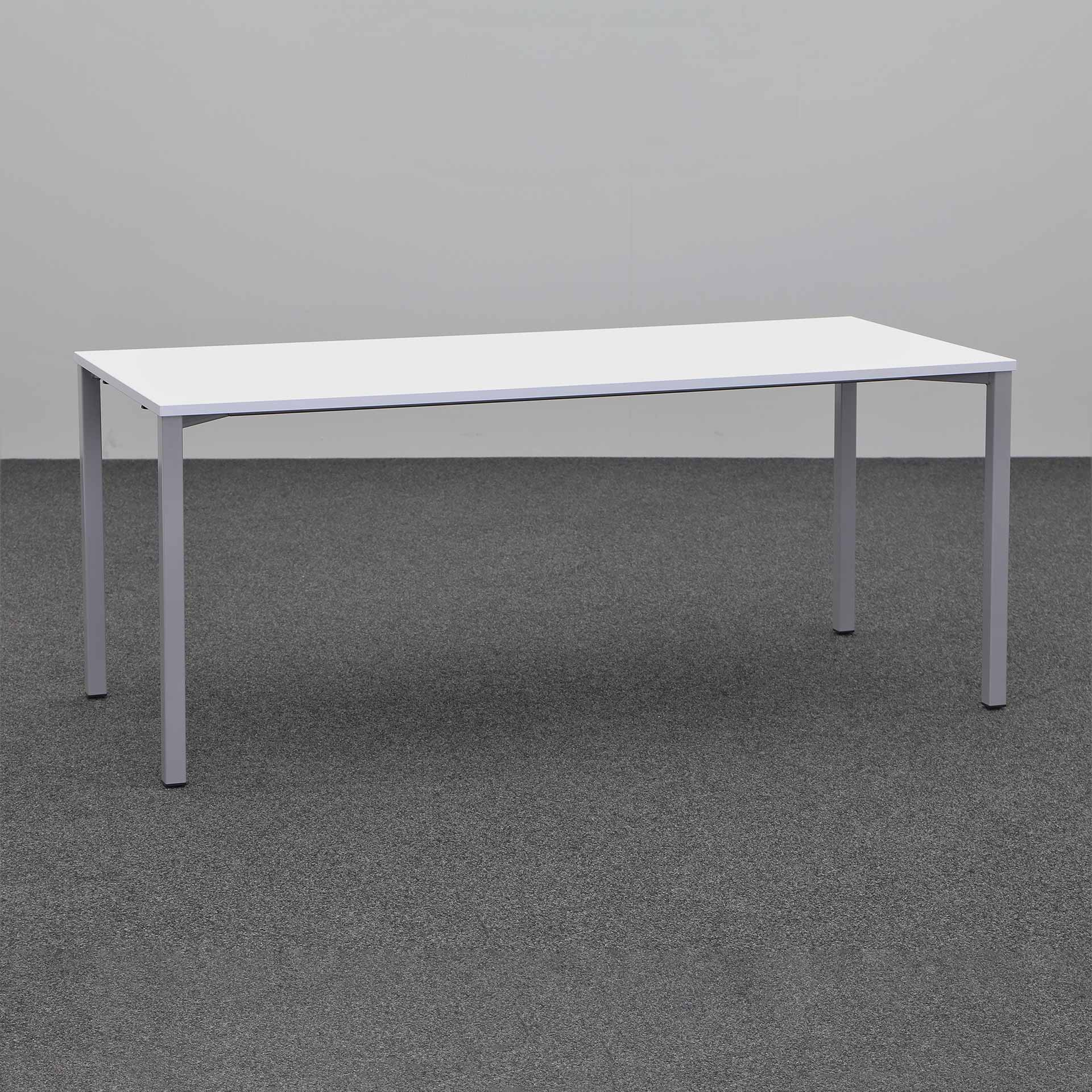 Table de réunion Tradingzone Proline 180x80 cm, Gris blanc/Gris argenté, Rectangulaire, Nouveau, Table - Haute qualité & longue durée de vie